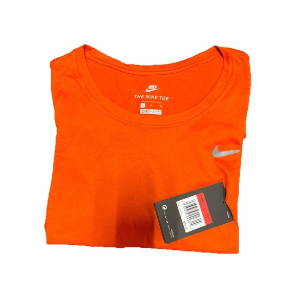 NWT Nike Women's Orange Dri-FIT Top size M - Picture 2 of 3